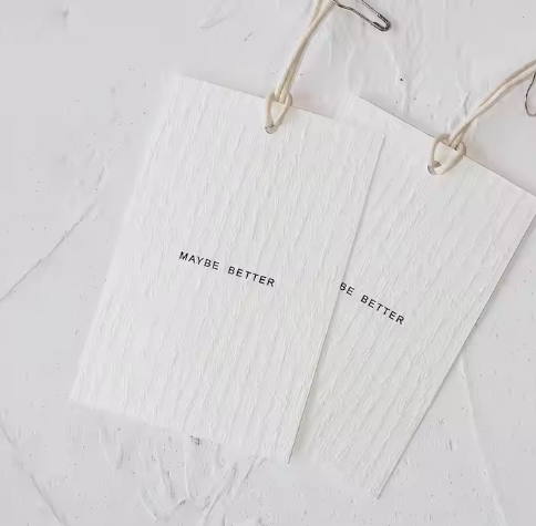 High-end custom logo, printed clothing hangtag, environmentally friendly decoration, paper hangtag, women's swing hangtag