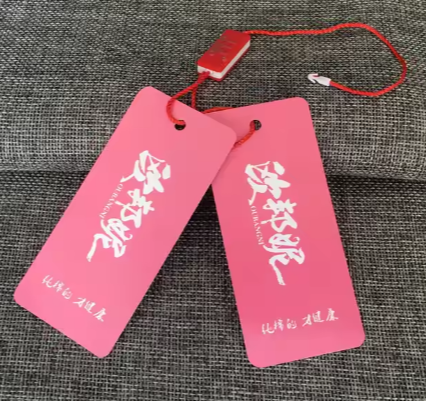 Customized hang Tag logo Embossed Matte Finishing Hot Stamping Luxury Hangtag Labels Tags Business C