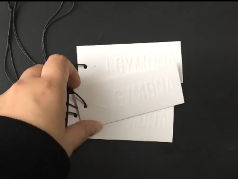 Custom Eco-Friendly Kraft Label Tags Paper Cardboard Hang Tags for Sock for Head Card Premium Qualit