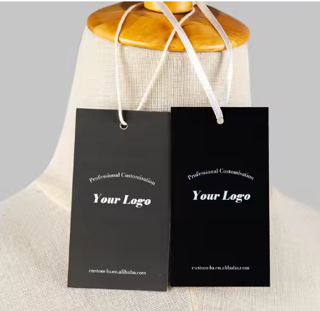 High End Garment Labels Paper Hang Tags Clothing Labels Branded Price Tags for Clothing
