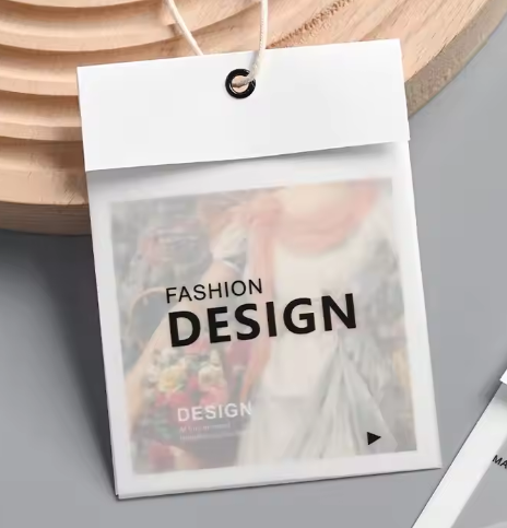 High Quality Cute Brand Tag Paper Hang Tag Custom for Kids Shoes and Bags Recycled Material Printed 