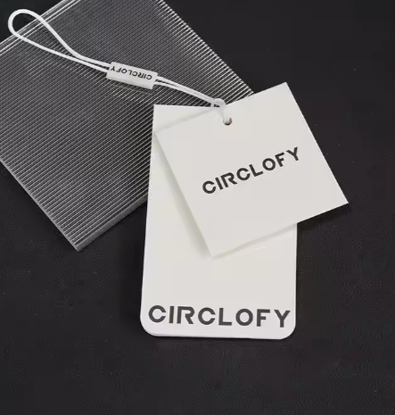 Customizable Design CNC Cut Golf Acrylic Hangtags Silk Screen PVC Adhesive Sticker Socks Shoes Supermarket Food Cosmetics