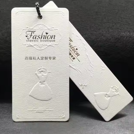 100 Pcs Recyclable White Paper Hanging Tags Elastic Rope Large Price Tags Writable Marking Gift Tags All Bag Parts Accessories