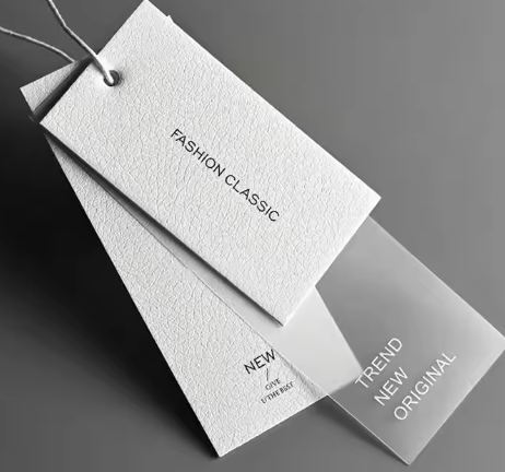 100 Pcs Recyclable White Paper Hanging Tags Elastic Rope Large Price Tags Writable Marking Gift Tags All Bag Parts Accessories