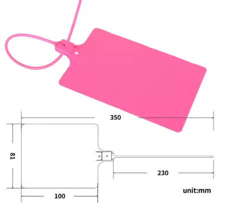 120mm 220mm Eco-Friendly Cable Ties Self-Locking Plastic Zip & Nylon Seal Tags Self-Locking Mark