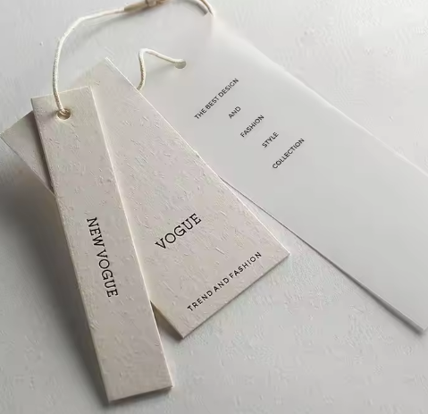 Customize Paper Garment Swing Tags Hang Tags Clothing Accessories Label