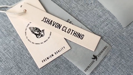 Custom Design Tag With Logo Square Clothing Plastic Security Seal Tag for Clothing and Bag