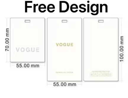 Custom Printing Hang Tags Clothing Tags Luxury Gold Foil White Paper Swing Tag Garment Swing Tickets Label Hangtags With Logo