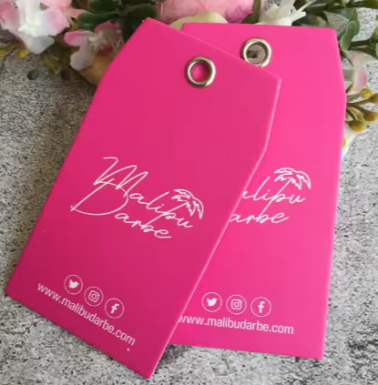 Custom Apparel hang Tags and Label Garment Paper Cardboard Cloth Print Brand Logo Clothing hang Tags
