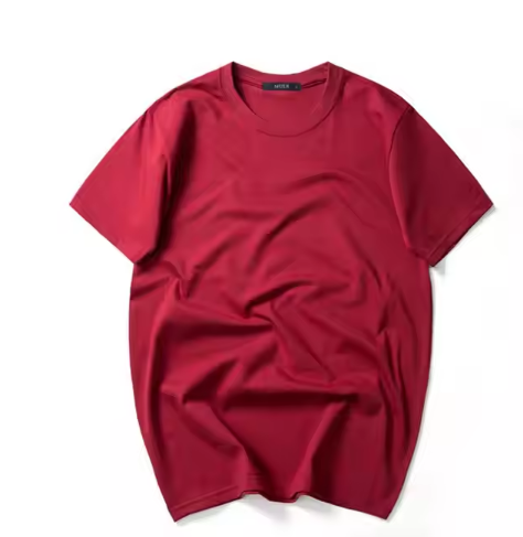 2025 Summer Men's Brand Wholesale 100% Cotton Short Sleeve T-shirt Loose Solid Color 7A Antibacterial Breathable Casual
