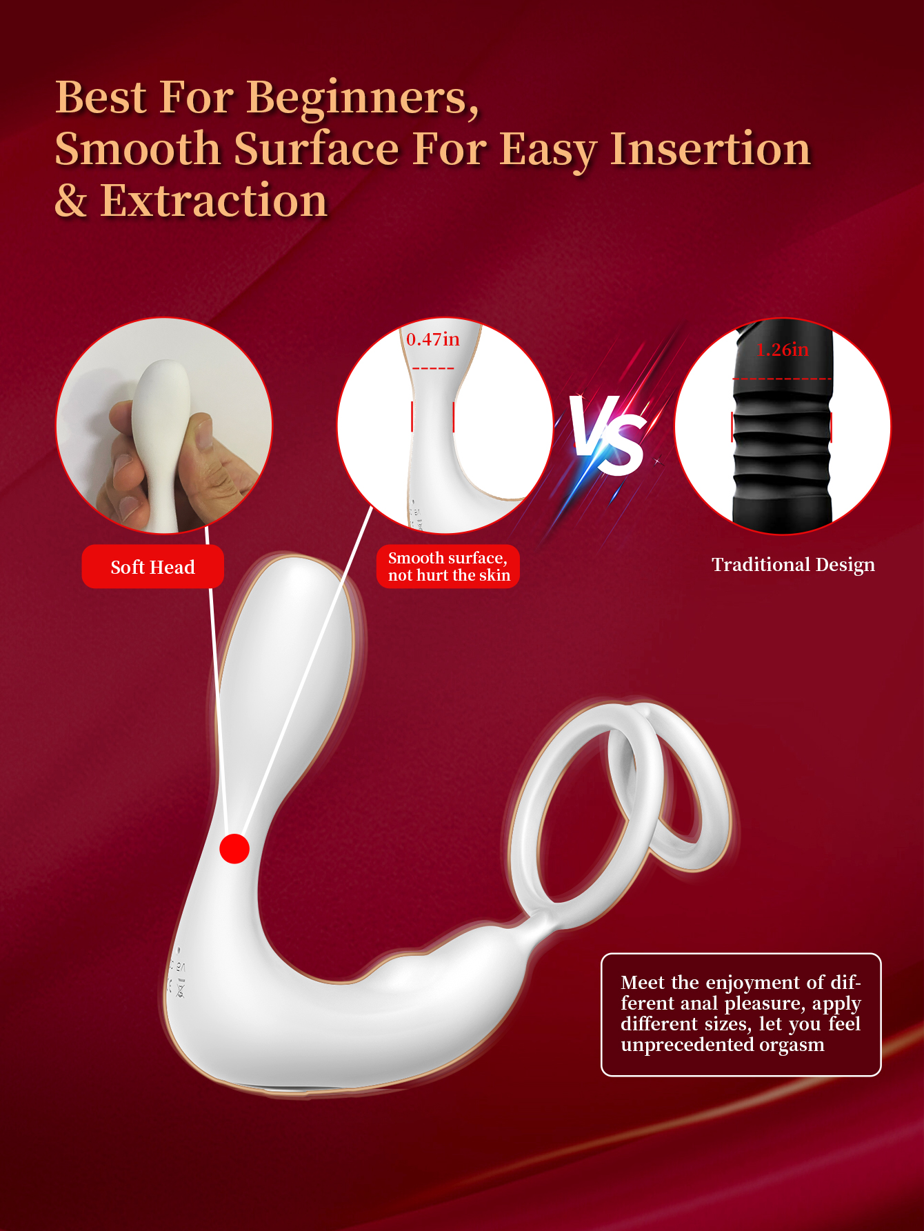 Hot-selling tadpole vibrator, for adult female masturbation, 9 vibration frequencies, APP control, DC rechargeable vibrator.