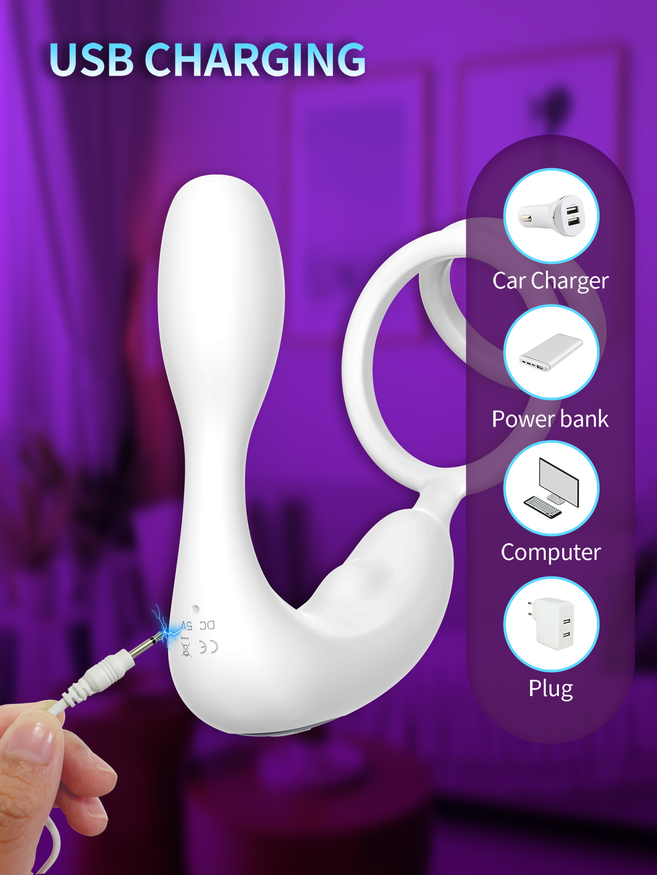 Hot-selling tadpole vibrator, for adult female masturbation, 9 vibration frequencies, APP control, DC rechargeable vibrator.