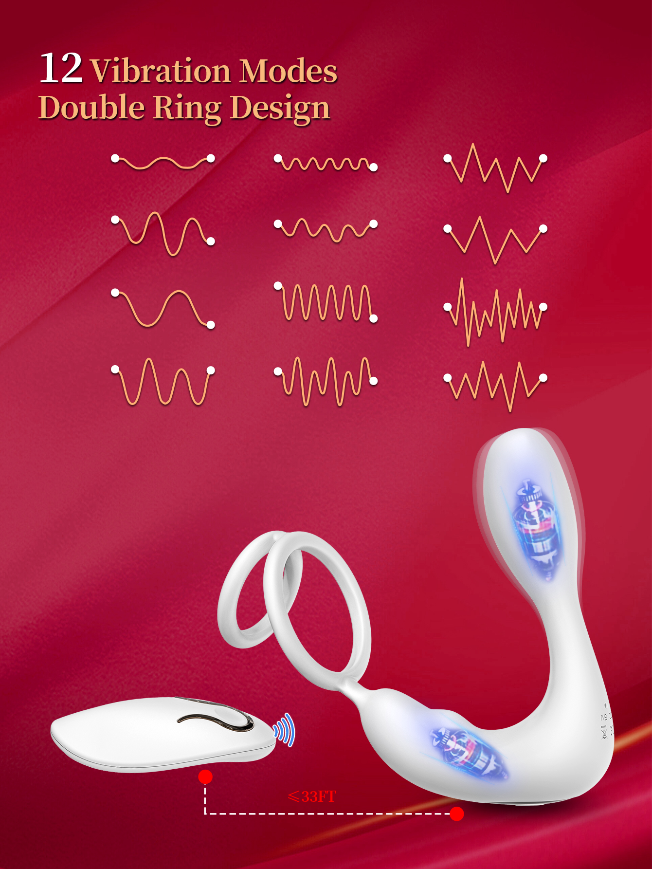 Hot-selling tadpole vibrator, for adult female masturbation, 9 vibration frequencies, APP control, D